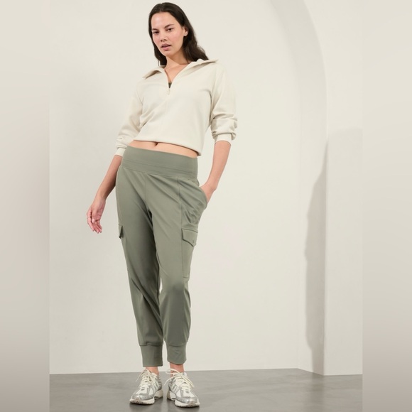 Athleta Venice High Rise Cargo Jogger // Moss - Picture 6 of 12